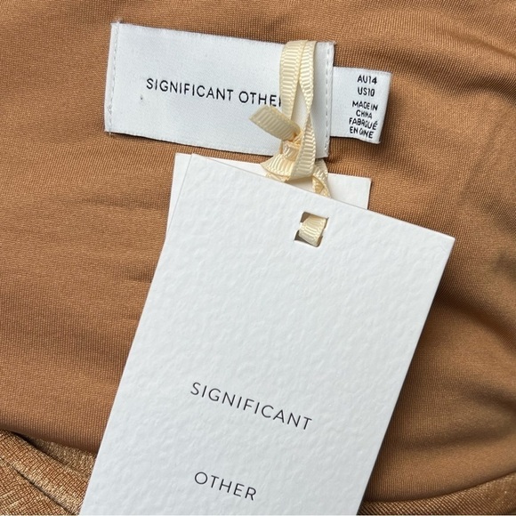 SIGNIFICANT OTHER 90s Knit Long Sleeve Twist Front Sweetheart Neck Crop Top L - Picture 9 of 14